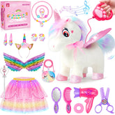 SOLIEHOO unicorn toy walking action for engaging pretend play.