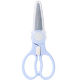 Solinfant premium stainless steel scissors with detachable blades for easy cleaning.