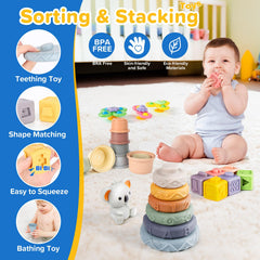 Somastung wooden sorting puzzles fostering cognitive flexibility and spatial awareness
