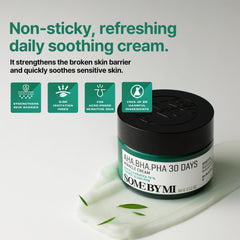 SOME BY MI Miracle Cream texture swirl shows light, non-sticky hydration for daily use