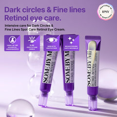 SOME BY MI Retinol Eye Cream tube with precision applicator for targeted wrinkle care.