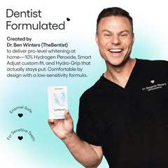 Something Nice Lumismart enamel-safe formula supports whitening with sensitive-teeth care.