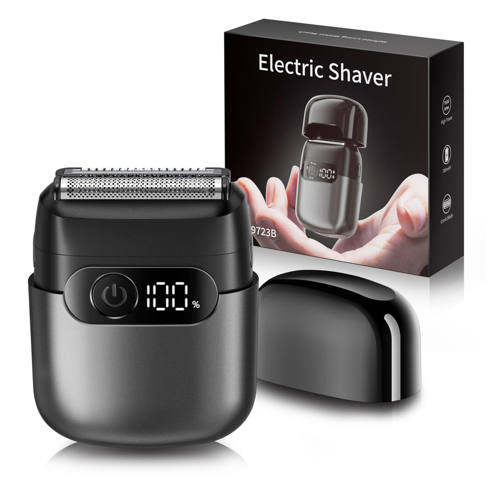 Sonatraxs electric razor in compact travel design ideal for on-the-go grooming