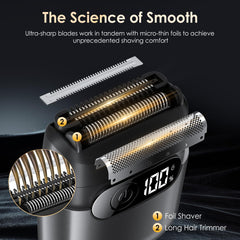 Titanium alloy blades with floating technology for precise shaping