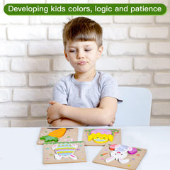 Sondatery wooden Easter chick puzzle provides safe, durable entertainment for Easter baskets