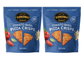 Sonoma Creamery Pizza Crisps Tomato Basil 2-pack, protein-rich and gluten-free snack