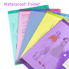 Sooez clear plastic envelopes showing A4/Letter size compatibility