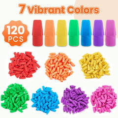 Sooez latex-free pencil eraser caps deliver smooth erasing.