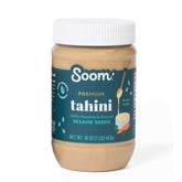 Soom Premium Tahini 16oz bottle, creamy sesame paste for hummus and dressings