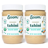Soom Tahini organic roasted sesame seeds jar for rich hummus