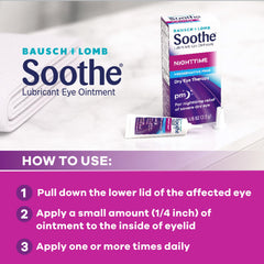 Easy-to-apply Soothe eye ointment for quick nighttime relief.