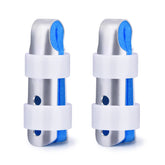 Sopito finger splint with adjustable buckle strap supports injured finger for stable immobilization.