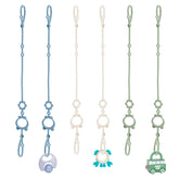Sopkdey toy straps for stroller in dark blue keep toys close and prevent drops.