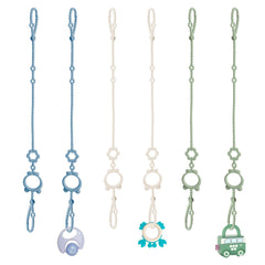 Sopkdey toy straps for stroller in dark blue keep toys close and prevent drops.