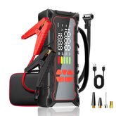 Soramir 5000A jump starter front view for quick roadside boosts