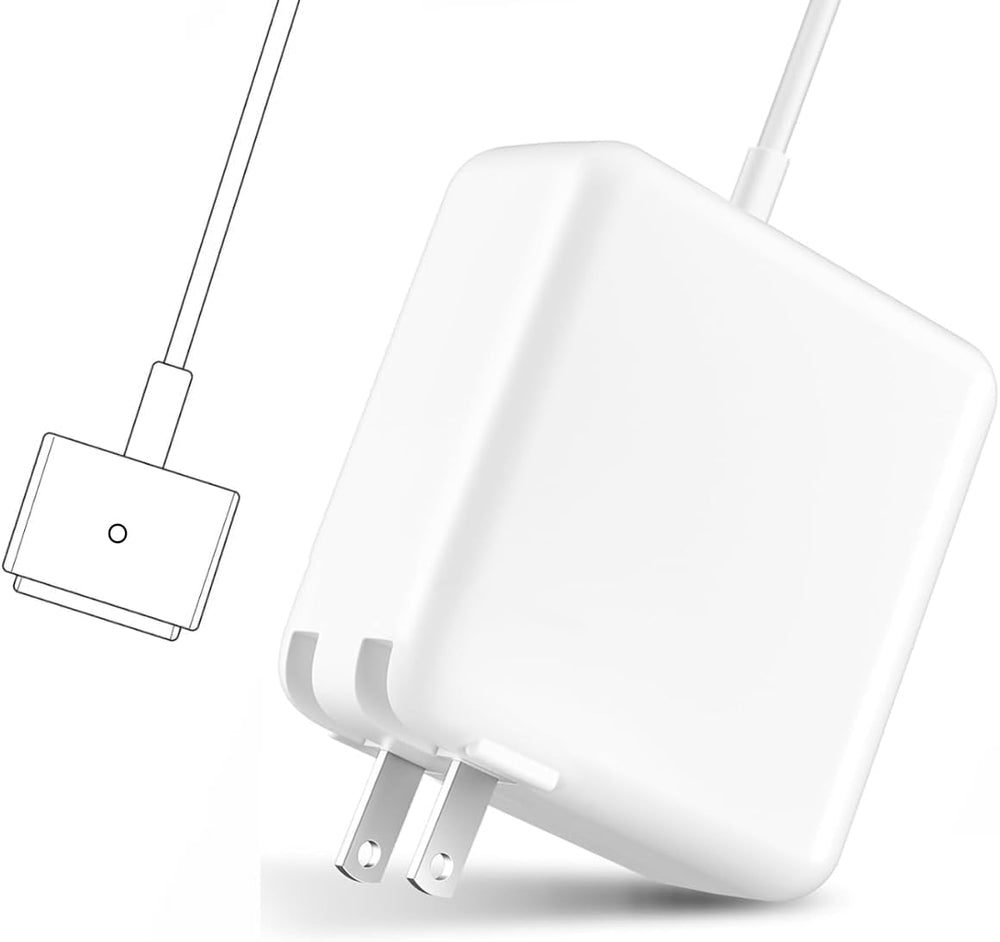 SorsnA 45W T-Tip charger front view for MacBook Air powers your device efficiently.