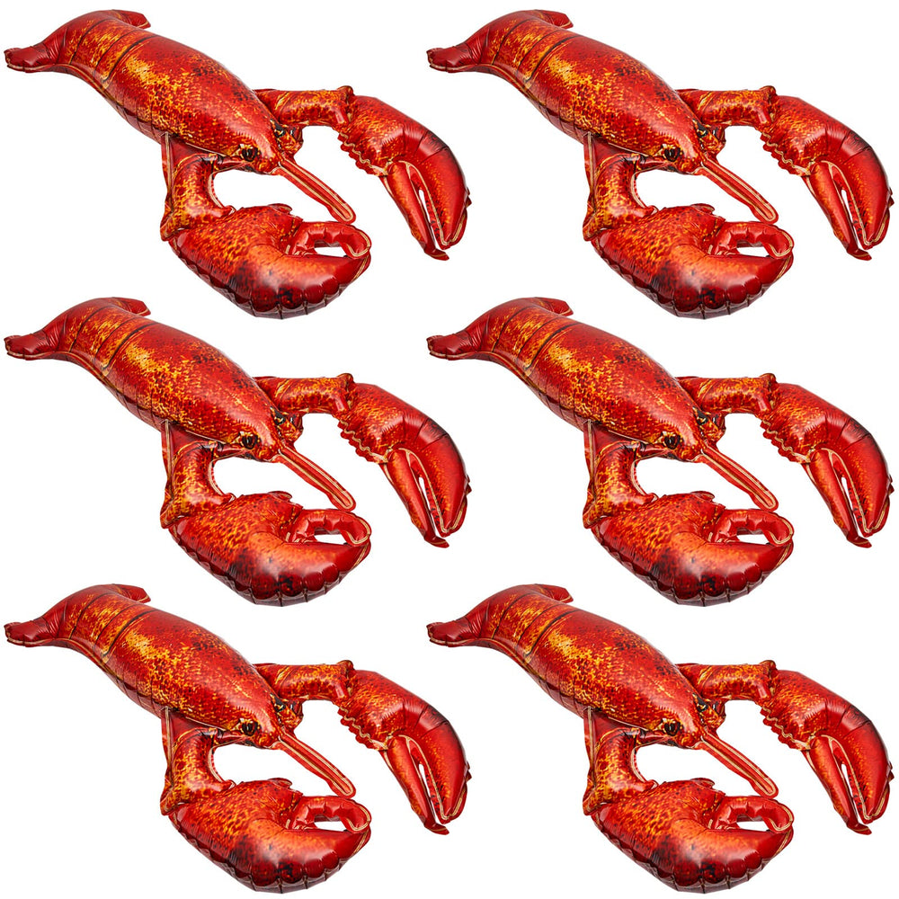 Sosation lobster balloon front view for vivid birthday decor