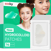 Sosky nose patch adhesion overview showing secure overnight wear for pore care.