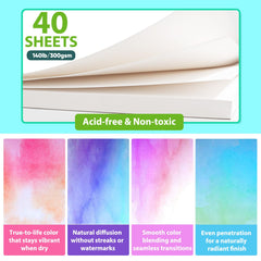 Soucolor 9x12 backboard protects artwork during storage and framing.
