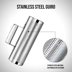 Soulmate Guiro side-handle design offers stable, comfortable grip.