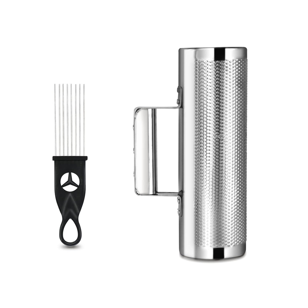 Soulmate Guiro with stainless-steel body for clear stage performances.