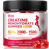 Sound Health Organic 12-in-1 Creatine Gummies bottle for easy daily use.