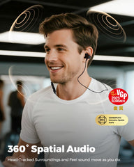SoundPEATS Q40 HD 360° spatial sound creates immersive listening.