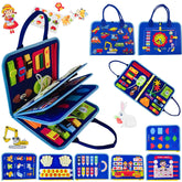 Soupost Toddler Busy Board featuring 8-in-1 learning hub to boost fine motor skills.