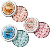 Sour Drops front view of the 3 tin gift set, ideal for gifting