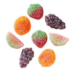 Sour Patch Kids Fruits Mix strawberry candies with soft chewy texture