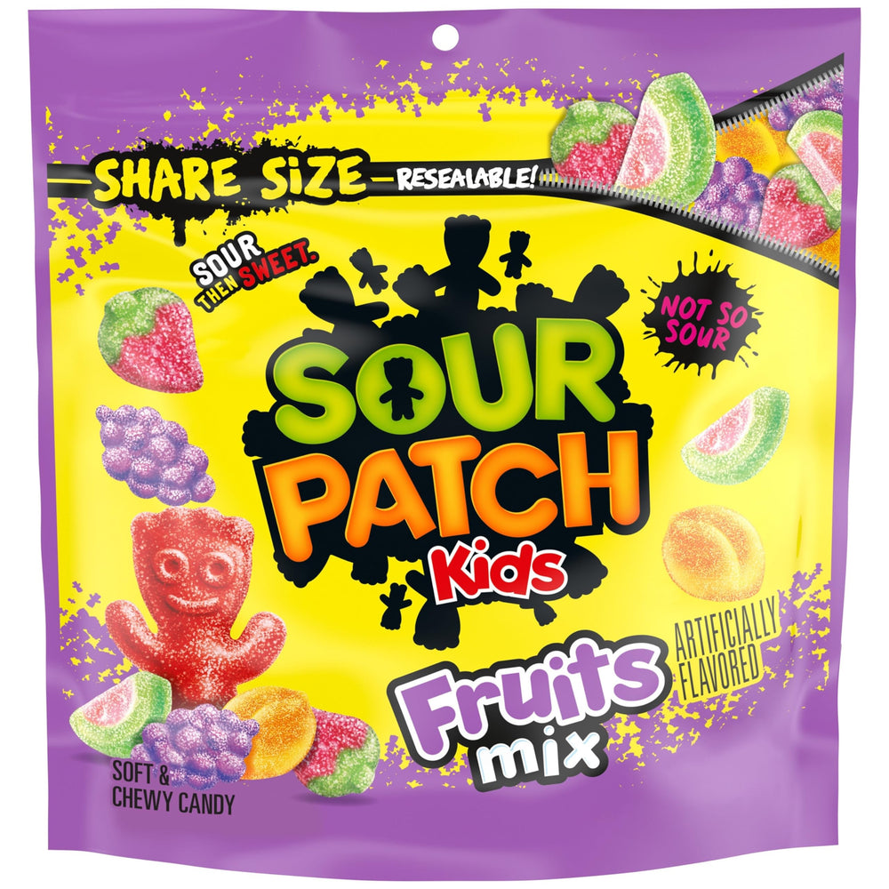 Sour Patch Kids Fruits Mix watermelon slices for sharing and flavorful snacking