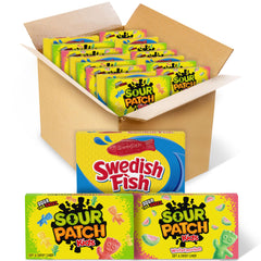 SOUR PATCH KIDS original candy box, front view, ideal for quick movie-night snacks