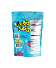 Sourboy Blue Raspberry Gushers resealable bag keeps freshness for on-the-go enjoyment.
