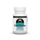 Source Naturals HydroxoCobalamin cherry lozenge front view for daily energy support.