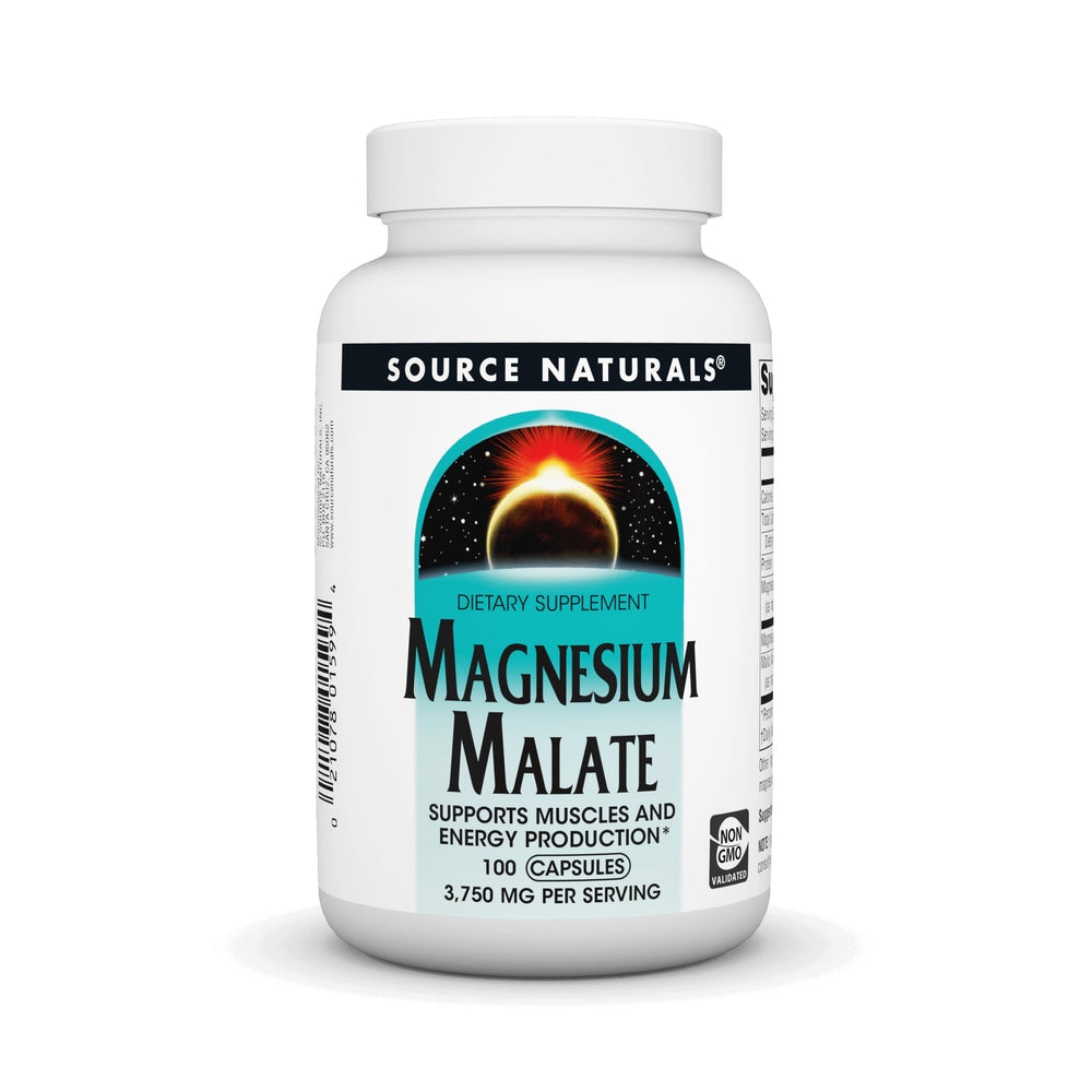 Source Naturals Magnesium Malate bottle for daily energy support