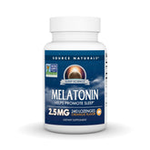 Source Naturals Melatonin orange lozenges front view for restful sleep support