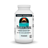 Source Naturals Psyllium Husk Powder bottle highlights a low-calorie soluble fiber option