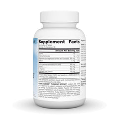 Source Naturals Serene Science label closeup highlighting calming focus.