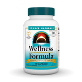 Source Naturals Wellness Formula bottle on table for daily immune support