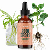 Southside Plants Root Drops bottle pour demonstrates easy application for quick root growth