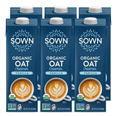 SOWN Vanilla Oat Creamer bottle ready for rich, dairy-free coffee.