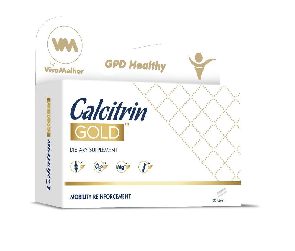 Soy Sano Calcitrin Gold bottle close-up for mobility support.