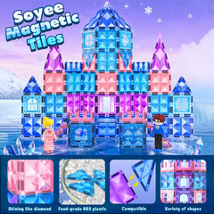 Soyee Magnetic Tiles Two Stairs for accessible castle design