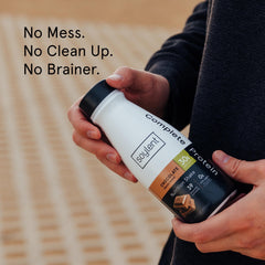 Soylent chocolate shake as post-workout snack for steady energy