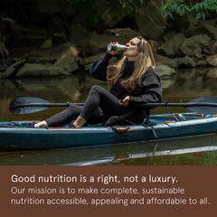 Soylent complete protein shake label highlighting 30g protein and 0g sugar