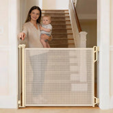 SPACEANY retractable gate mesh in overview for quick setup and space saving