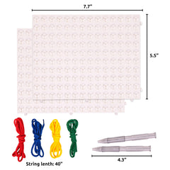 SPARK & WOW colorful laces eight pieces boost hand-eye coordination and creativity.