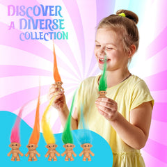 Sparkle Pins mini trolls for classroom projects and party favors.