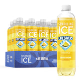 Sparkling Ice Lifesavers Pineapple bottle showing zero sugar and real fruit flavor.