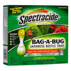 Spectracide Bag-A-Bug Trap 2 dual lure system attracts beetles to protect ornamentals.